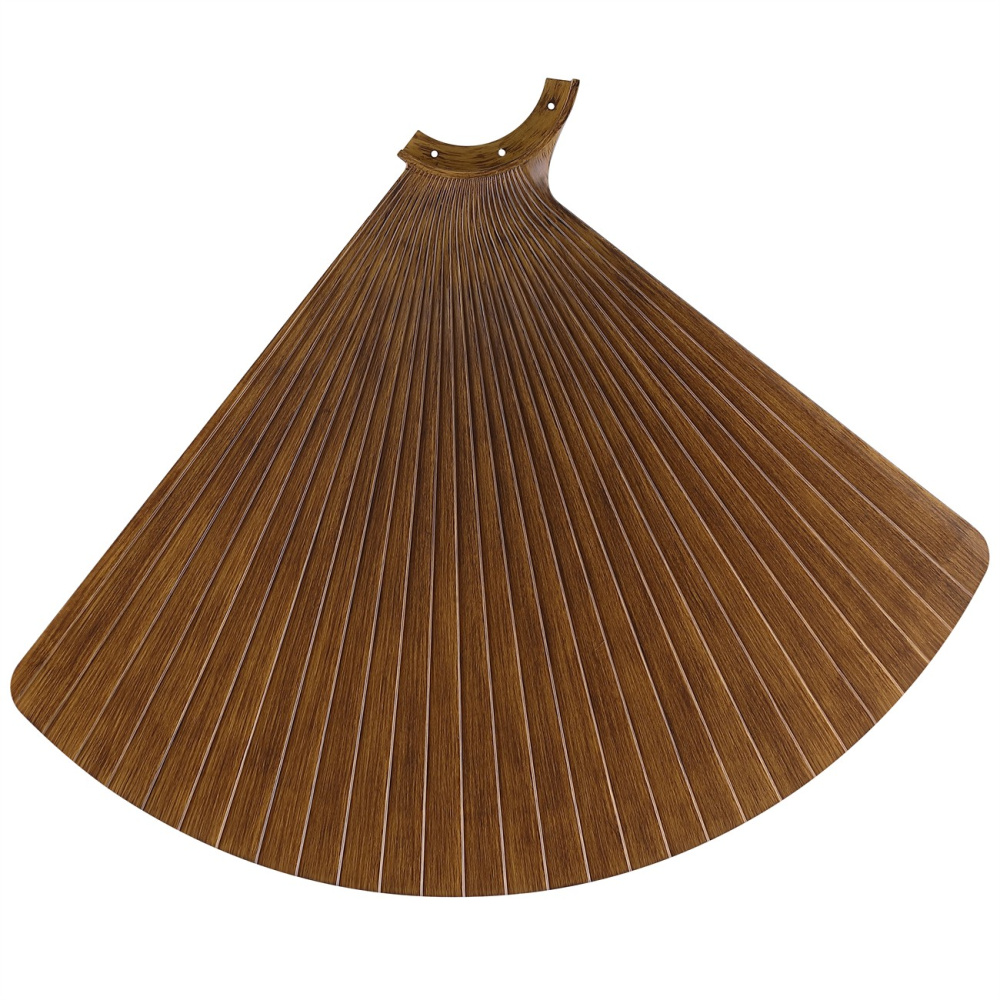 TriAire 52 inch Indoor/Outdoor Pleated Ceiling Fan Blade Set of 3 - Koa