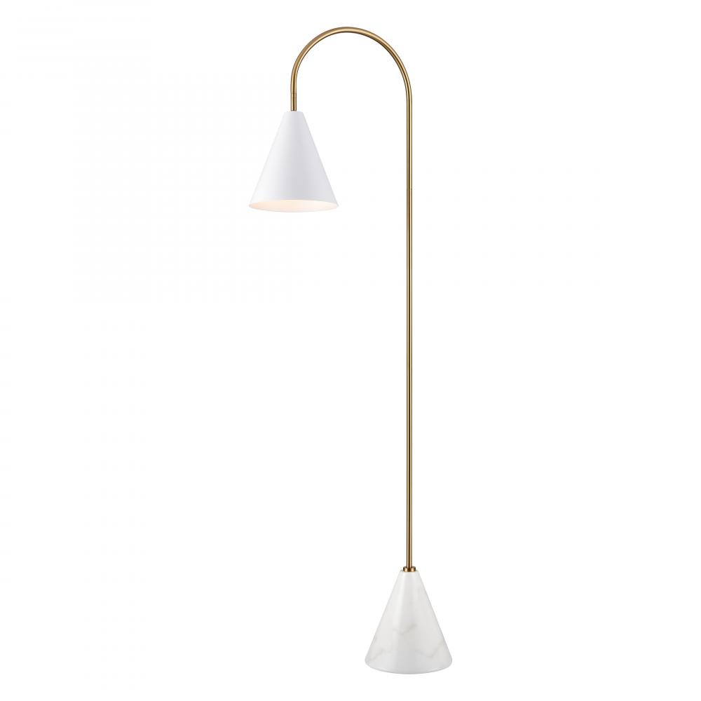 Tully 69'' High 1-Light Floor Lamp - Matte White