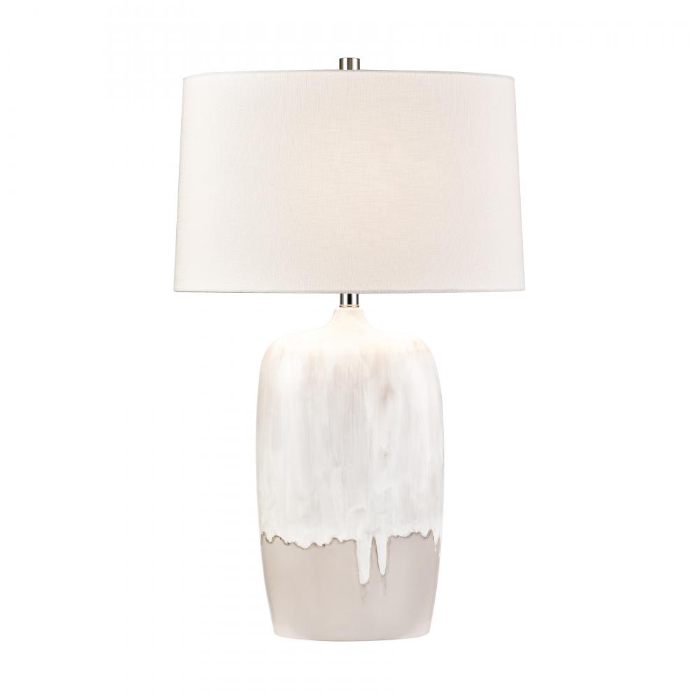 Ruthie 32'' High 1-Light Table Lamp - White Glaze