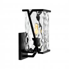 ELK Home 1251-MB-CW - Waterfall 13'' High 1-Light Outdoor Sconce - Matte Black