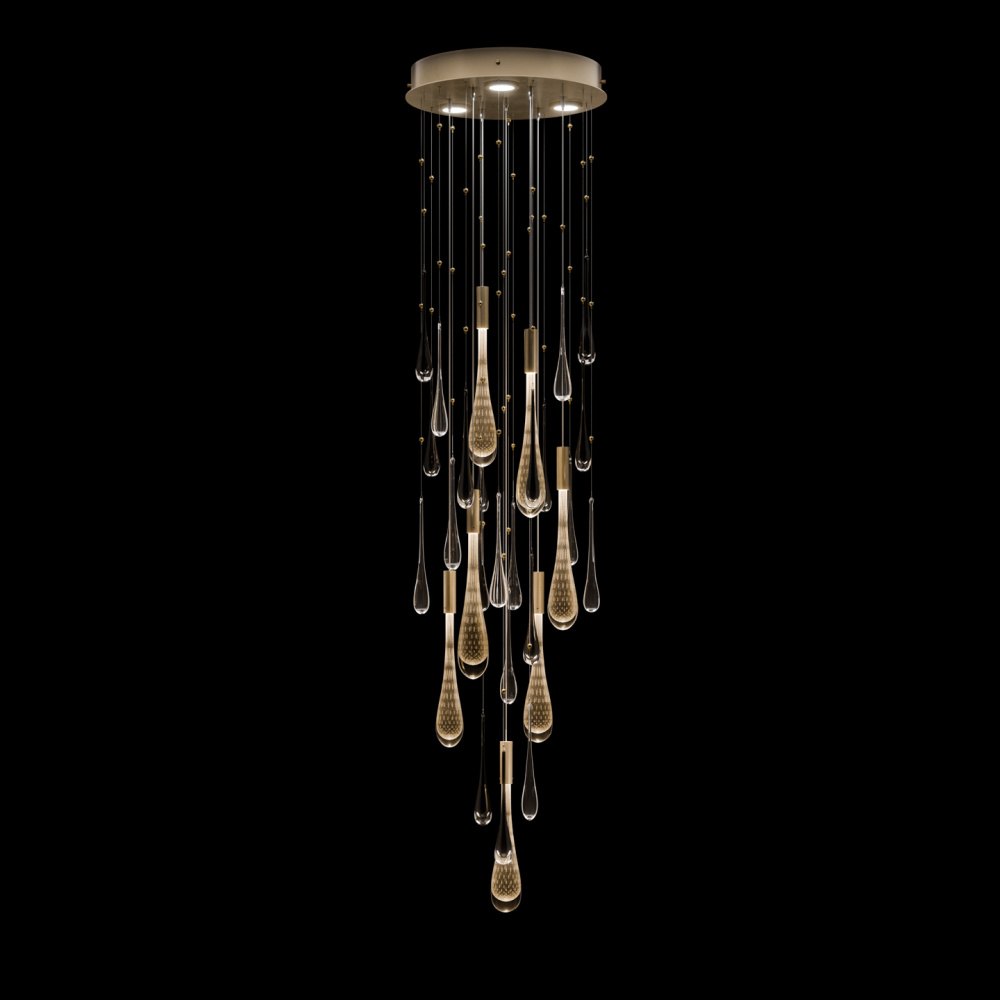 Rain 18"W Round Pendant