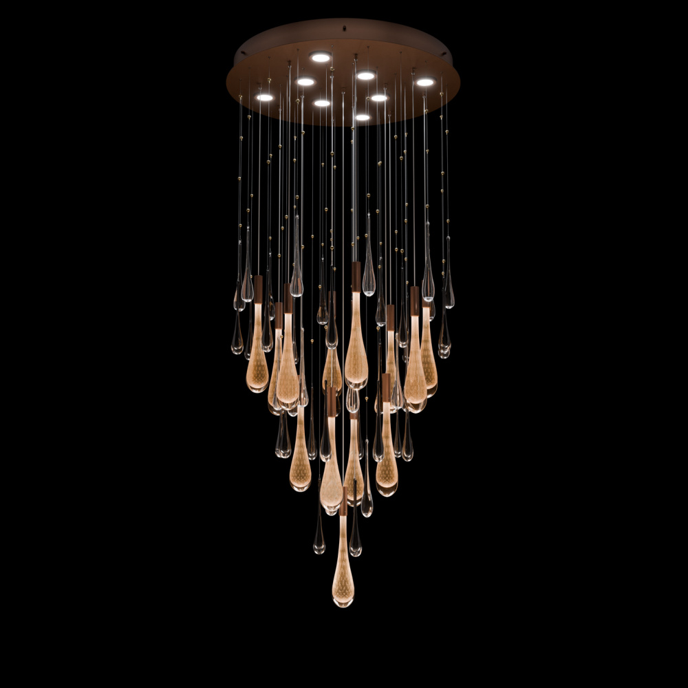 Rain 32"W Round Pendant