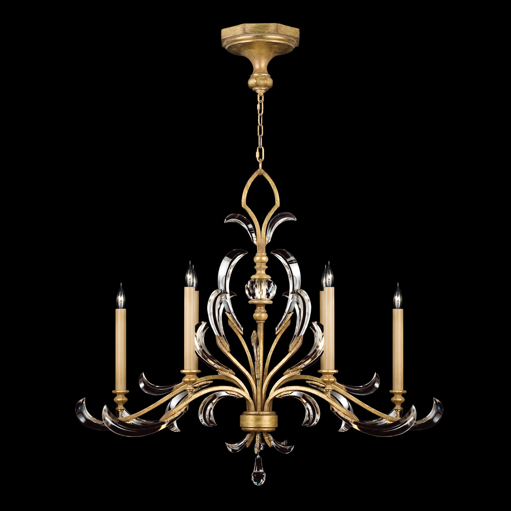 Beveled Arcs 44"W Oblong Chandelier